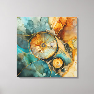 Toile Ammonite Gem Fossil Canvas