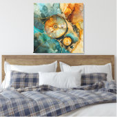 Toile Ammonite Gem Fossil Canvas (Insitu(Chambre))