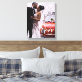 Toile Amore, Script moderne ・ Photo personnalisée, Noms  (Insitu(Chambre))