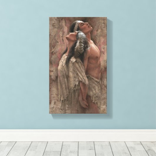 Toile Amour couple (Insitu (Plancher de Bois))