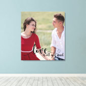 Toile Amour | Couple superposition de texte | Créez votr (Insitu (Plancher de Bois))