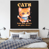 Toile amour de chat mignon (Insitu(Chambre))