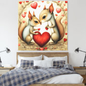 Toile Amour des écureuils 1 (Insitu(Chambre))