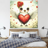 Toile Amour des oiseaux 2 (Insitu(Chambre))