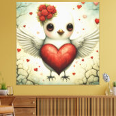 Toile Amour des oiseaux 2 (Insitu(Salon))