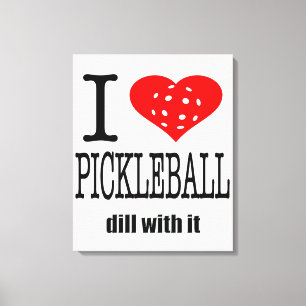 Toile Amour drôle de Pickleball