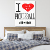 Toile Amour Drôle Pickleball (Insitu(Chambre))