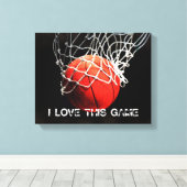 Toile Amour du basket-ball (Insitu (Plancher de Bois))
