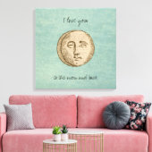 Toile Amour du visage de la lune (Insitu(Salon))