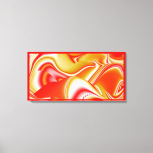 Toile Amour et Or Abstrait 3D Rainbowart