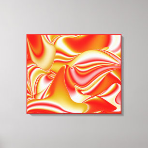 Toile Amour et Or Abstrait 3D Rainbowart