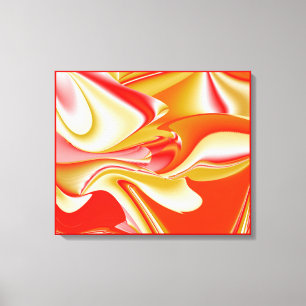 Toile Amour et Or Abstrait 3D Rainbowart