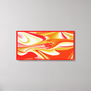 Toile Amour et Or Abstrait 3D Rainbowart