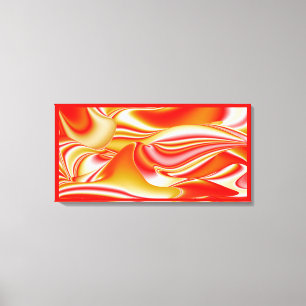 Toile Amour et Or Abstrait 3D Rainbowart