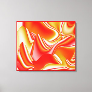 Toile Amour et Or Abstrait 3D Rainbowart