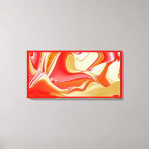 Toile Amour et Or Abstrait 3D Rainbowart