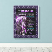 Toile Amour Fille | Lettre À Ma Fille Aimez Pour Vous (Insitu (Plancher de Bois))