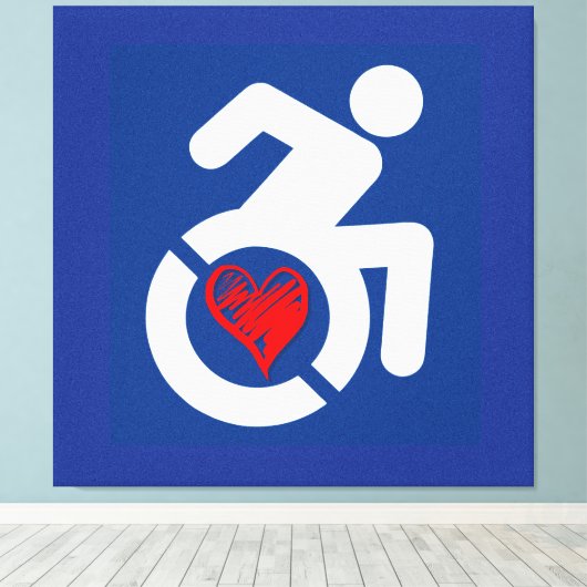 Toile Amour Handicap (Insitu (Plancher de Bois))
