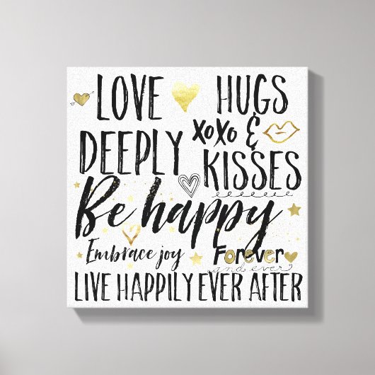 Toile Amour Happy Heart XOXO (Recto)