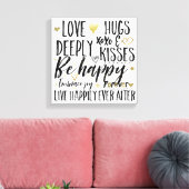 Toile Amour Happy Heart XOXO (Insitu(Salon))