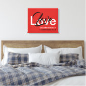 Toile AMOUR INCONDITIONNELLEMENT Christian Bible Scriptu (Insitu(Chambre))