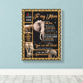 Toile Amour maman | Lettre À Ma Mère Vous Êtes Le Monde (Insitu (Plancher de Bois))