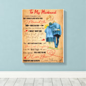 Toile Amour Mari | Lettre À Mon Mari Je T'Aime (Insitu (Plancher de Bois))