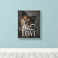 Amour Moderne Photo Monogramme Personnalisé pour A