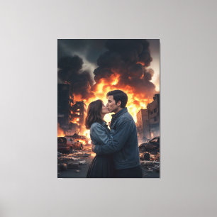Toile Amour montrant couple