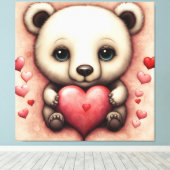 Toile Amour Ours 2 (Insitu (Plancher de Bois))