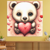 Toile Amour Ours 2 (Insitu(Salon))