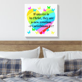 TOILE AMOUR REMPLIS 2 CORINTHIENS 5:17 VERSE (Insitu(Chambre))