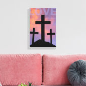 Toile AMOUR - Romains 5:8 (Insitu(Salon))