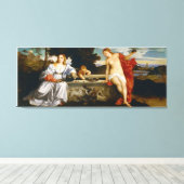 Toile Amour sacré et Profane Amour par Titien (Insitu (Plancher de Bois))