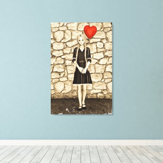 Toile Amour vintage (Insitu (Plancher de Bois))