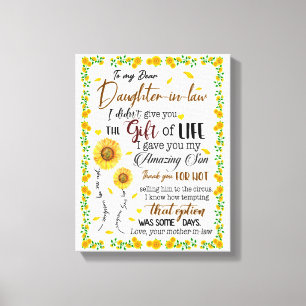 Toile Amoureux de la fille À ma belle-fille