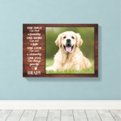 Toile Amoureux des chiens rustique Citation Keepsaké Chi (Insitu (Plancher de Bois))
