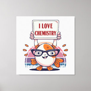 Toile Amoureux des guppies et de la chimie