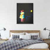Toile Amoureux et Lumière LOS AMANTES (Insitu(Chambre))