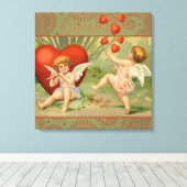 Toile Amours de Cupidons Antiques de la Saint-Valentin (Insitu (Plancher de Bois))