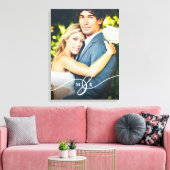 Toile Ampersand noué Monogramme Mariage simple photo (Insitu(Salon))