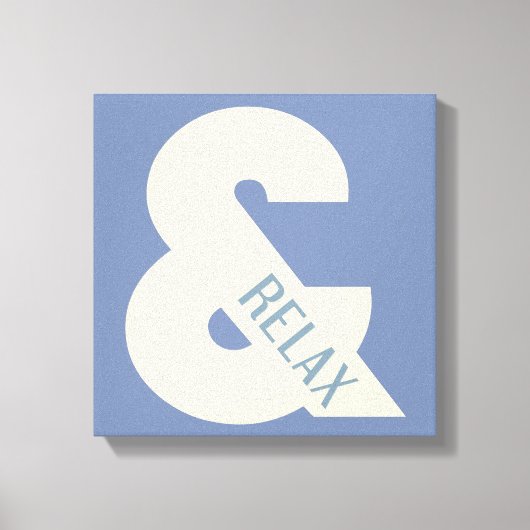 Toile Ampersand Relax Minimaliste (Recto)