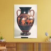 Toile Amphore du ventre à silhouette rouge (Insitu(Salon))