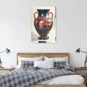 Toile Amphore du ventre à silhouette rouge (Insitu(Chambre))