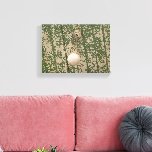 Toile Ampoule légère et peinture verte (Insitu(Salon))