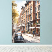 Toile Amsterdam aquarelle (Insitu (Plancher de Bois))