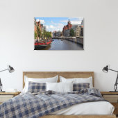 Toile "Amsterdam Morning" Holland Canvas Wall Art (Insitu(Chambre))
