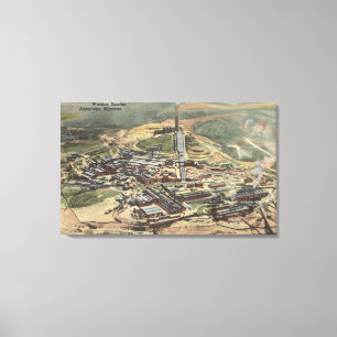 Toile Anaconda, Montana - Washoe Smelter Vue depuis