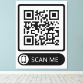 Toile Analyser mon code QR marketing (Insitu (Plancher de Bois))