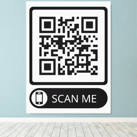 Toile Analyser mon code QR marketing (Insitu (Plancher de Bois))